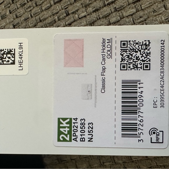 NEW CHANEL 24K Light Pink Caviar GHW Quilted Classic Snap Card Holder w/ receipt - Picture 14 of 14